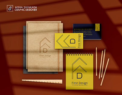 First Design 4 Contracting & engineering Brand Identity