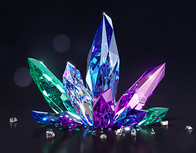 Crystal and diamond