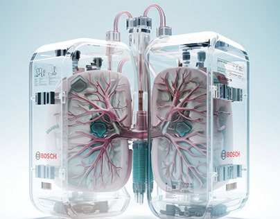 Artificial human lungs - Covid-19 - made with AI