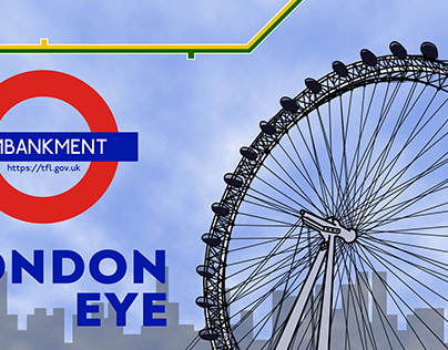 London Underground London Eye Poster