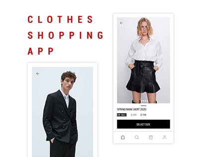 CLOTHES SHOPPING APP UI UX DESIGN