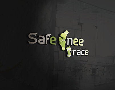 safe knee brace logo design