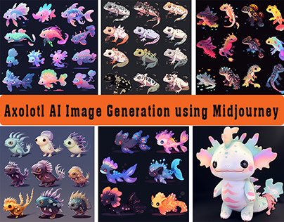 Axolotl Ai Image Generation using Midjorney AI