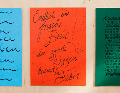 Kalligraphierte Karten / Calligraphed Cards