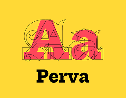 Perva – Display fonts