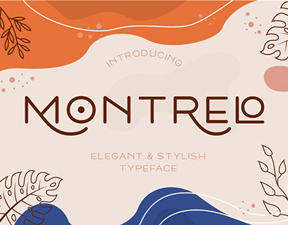 Montrelo - Design Font Preview