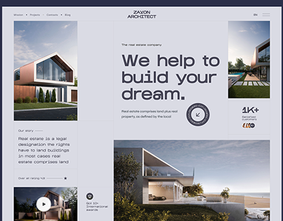 Real estate Website Ui Design | Landing Page Design