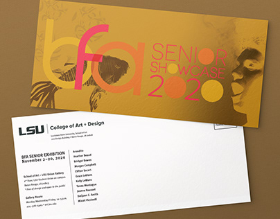 BFA Senior Show Card 2020