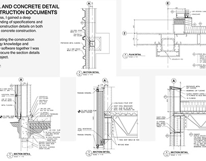 STEEL AND CONCRETE CONSTRUCTION DETAIL DRAWINGS