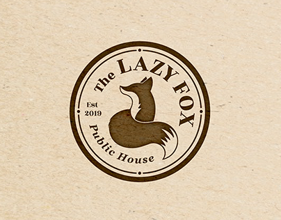 The Lazy Fox Public House Branding