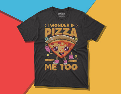 Pizza T-shirt Design.