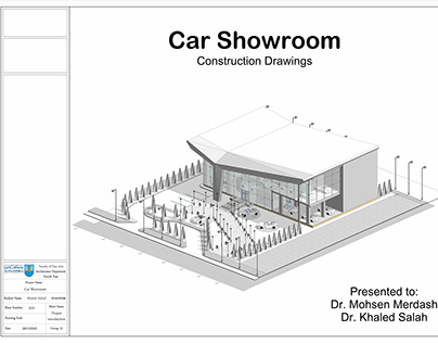 Car Showroom Construction Drawings