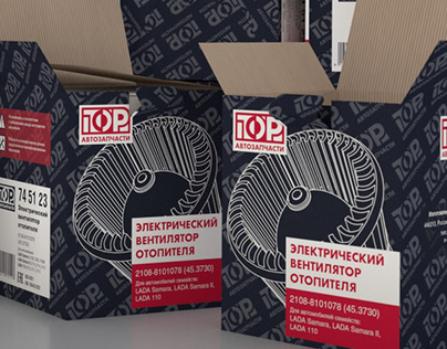 Разработка лого и упаковки «Автозапчасти ТОР»