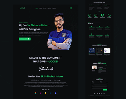 Sk Shihabul Islam a UI/UX Designer.