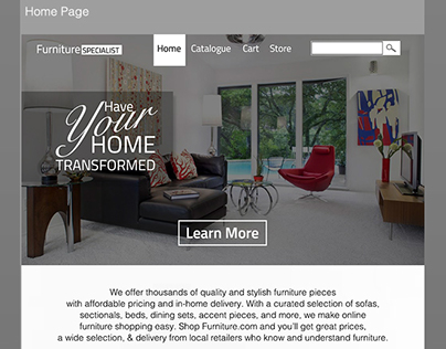 Furniture specialist website