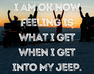 Feeling with my jeep.