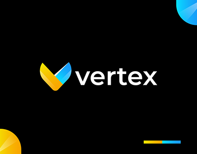 Vertex, V modern letter logo