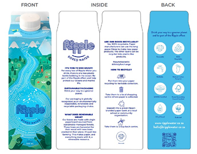 Ripple Boxed Water - Flyer design
