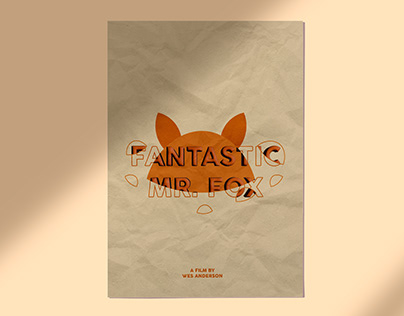 Fantastic Mr. Fox Typographic Film Poster
