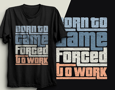 Gaming typography t-shirt design