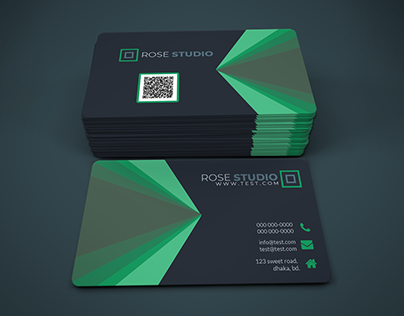 Business card with qr code