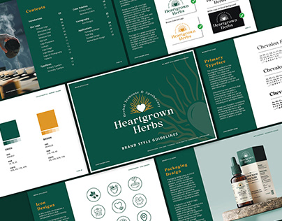 Logo and Brand Style Guidelines for Heartgrown Herbs
