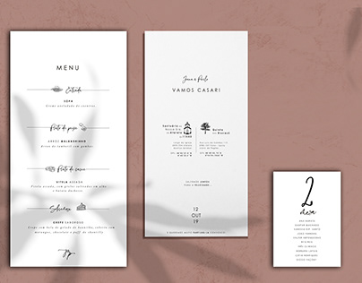 Graphic Design - Wedding Stationery