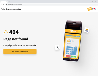 Erro 404 - Page Not Found UI | Mr Pay