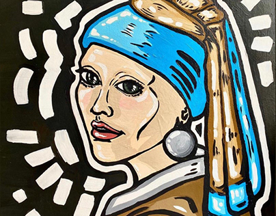 Girl with a Pearl Earring - with a twist