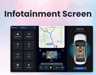 Car Infotainment Screen UI