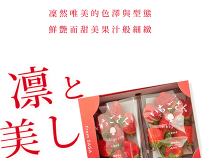 ONE PAGE WEBSITE DESIGN一頁式網頁設計-STRAWBERRIER日本草莓