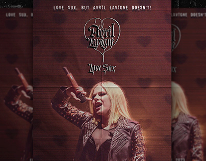Avril Lavigne "Love Sux" europe tour - poster concept