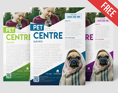 Free Pet Centre Flyer Template
