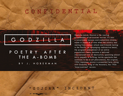 'Godzilla': Criterion essay packaging
