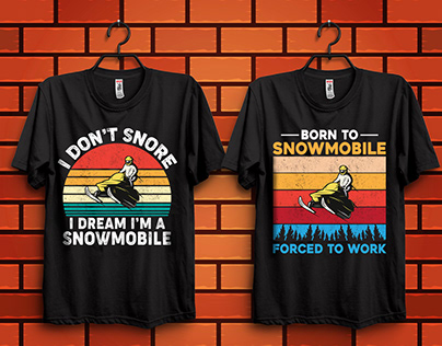 Snowmobile T-shirt Design
