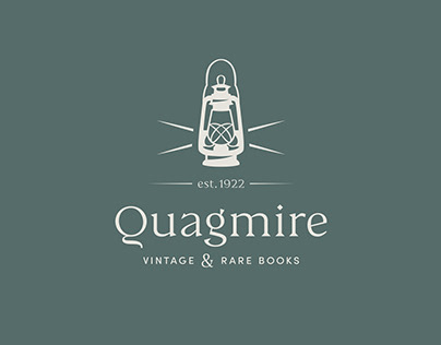 Quagmire Vintage & Rare Books Branding