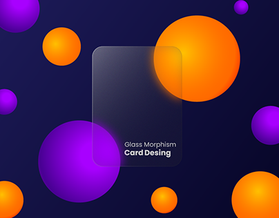 Creative Glass Morphism Card Design 1