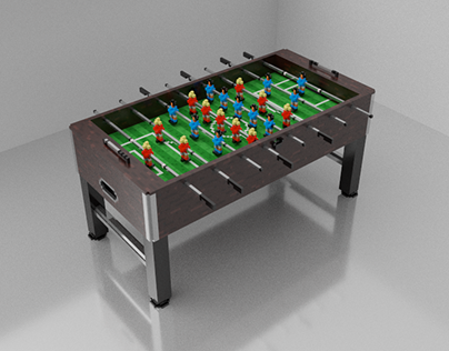 Voxel art football/soccer game table