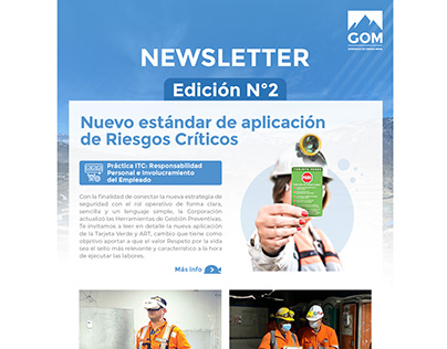 Newsletter Corporativo, Gerencia de Obras Minas