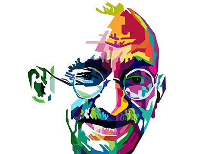 Mahatma Gandhi Abstract Art