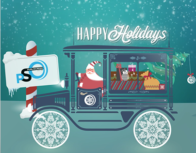 PSO - Christmas animated greeting card 2D