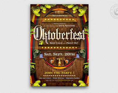 Oktoberfest Flyer Template V6