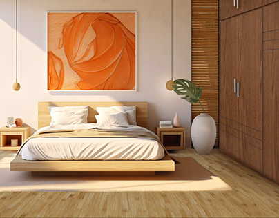 interior design of bedroom living area