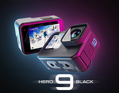 Gopro Hero 9 3D Render Ad