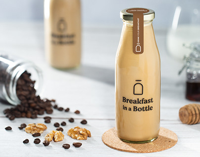 Breakfast in a Bottle - Smoothie Food Photography