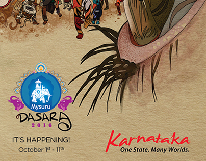 Print and Outdoor Campaign for Mysore Dasara