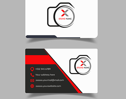 Professional Photography business card design template