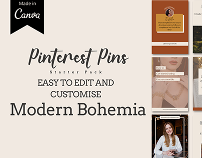 Modern Bohemia Pinterest Template