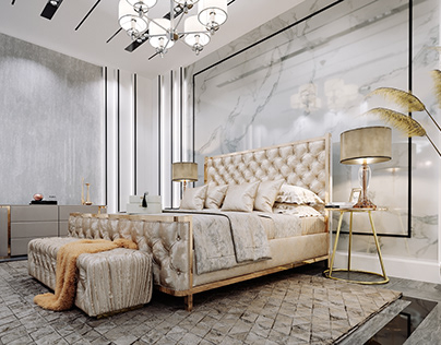 White bedroom by Ceyhun Akgul Interiors