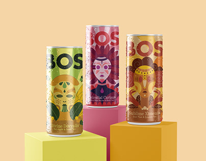 Packaging Design for BOS Ice Tea